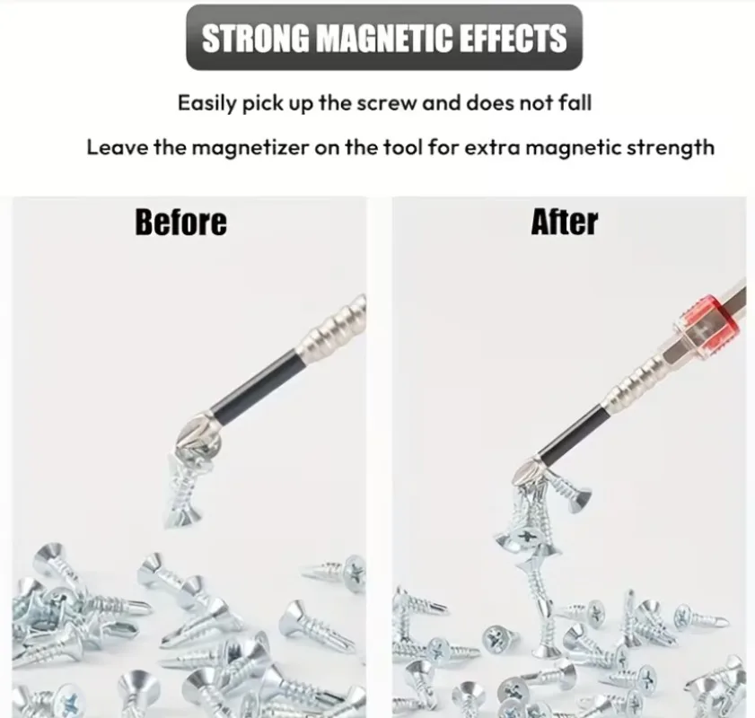 Wholesale Mini Strong Magnetizer Electric Screwdriver Drill Bits Color Magnetic Coil Powerful Magnet Rings Demagnetization Tools