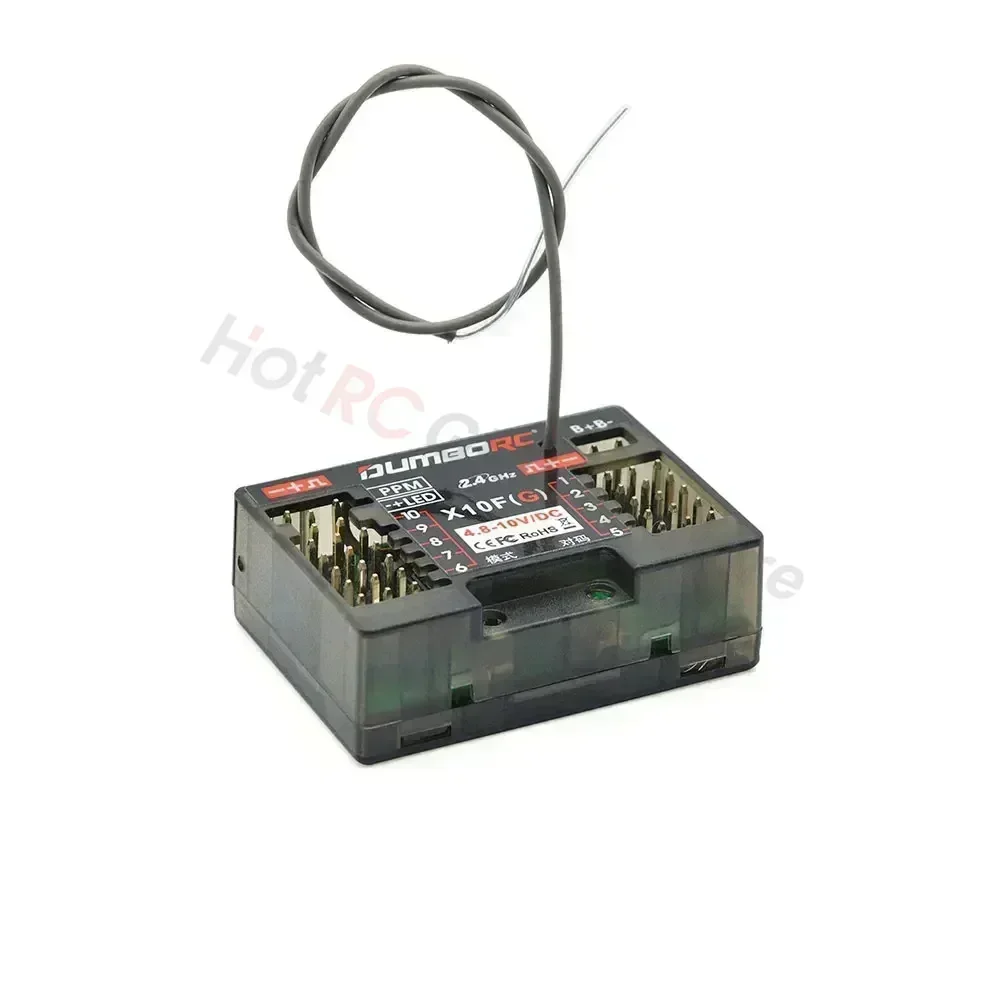 DUMBORC P6FG X10FG X6DC P4FMG MINI X10F 4CH 6CH 10CH Receptor 4.8-10V Retorno de tensão para transmissor DUMBORC RC carro barco tanque