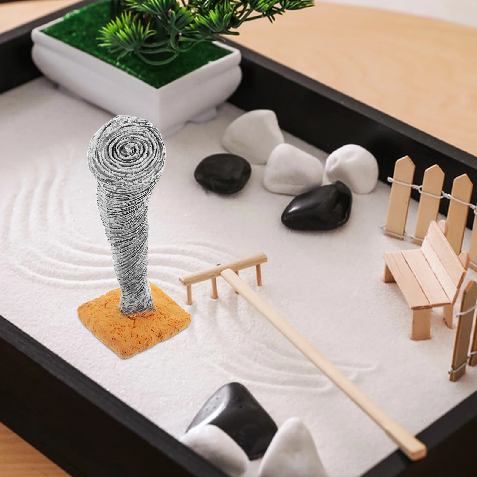 

Miniature Landscape Tornado Model For Sand Table Decor Resin Tornado Ornament For Stand Table Landscape Diy Tool For Kids Deskto