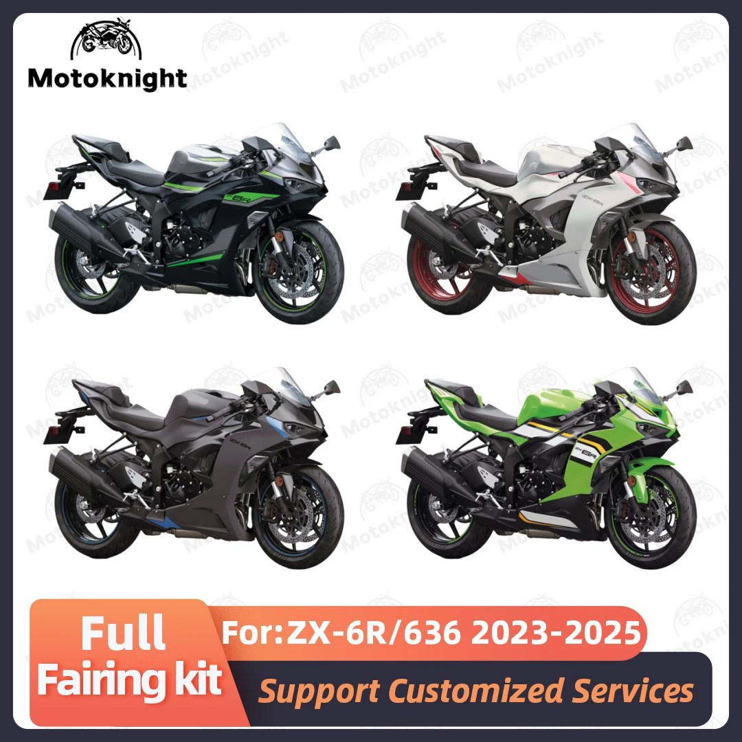 New ABS Motorcycle Fairing kits Fit For Kawasaki ZX-6R 636 ZX6R 2023 2024 2025 23 24 Full Fairing Kit Painted Bodywork Plastic