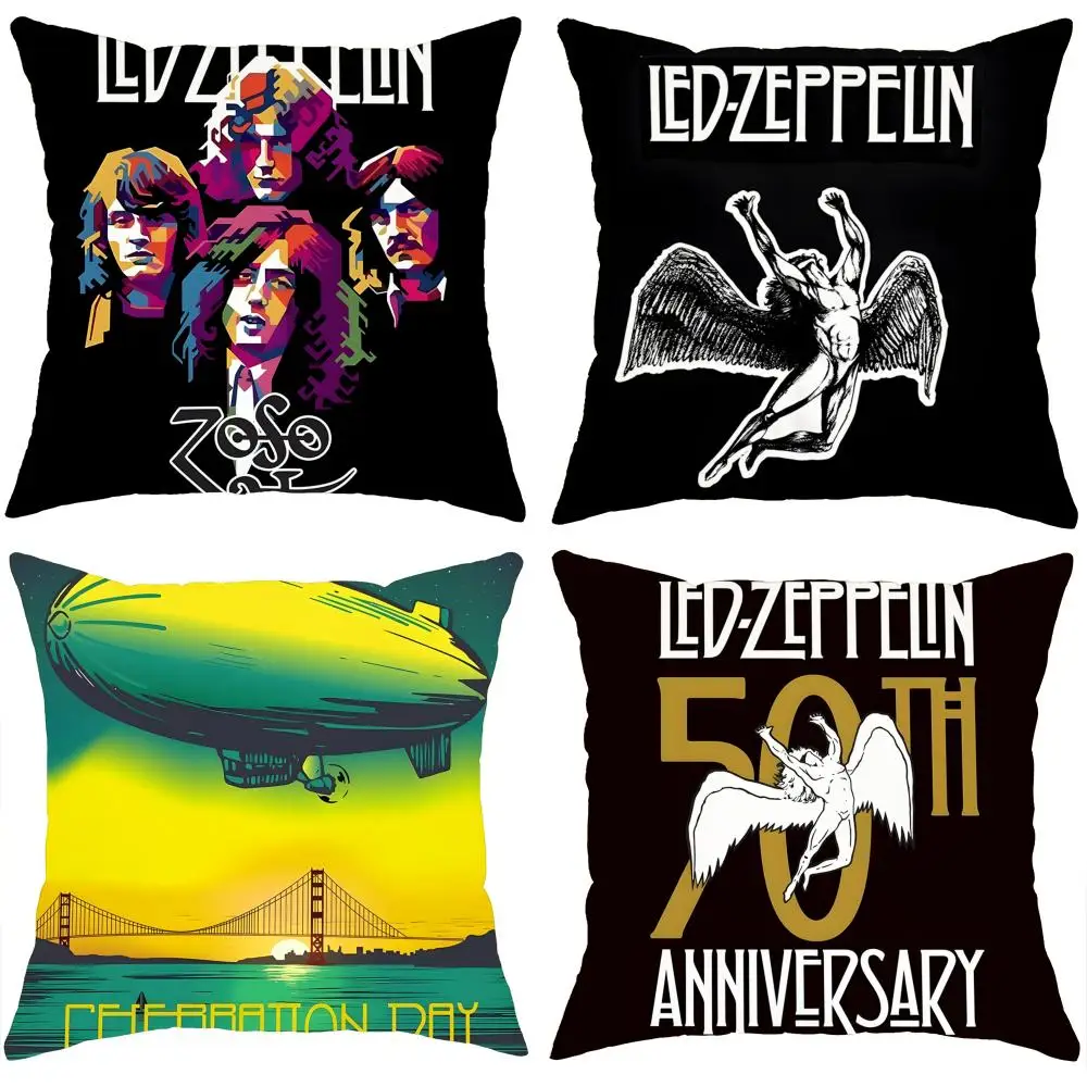 Band L-Led Z-Zeppelin Kissenbezug, bequemer wendbarer Kissenbezug, ideal für Auto, Sofa, Schlafzimmer und darüber hinaus