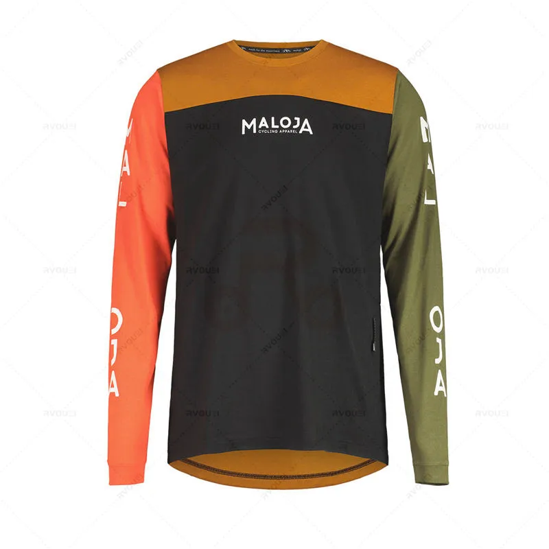 Malojaing Motorcycle Mountain Bike NEW Team Downhill Jersey MTB Offroad MX Motocross Jersey Cross Country Mountain Bike Shirt