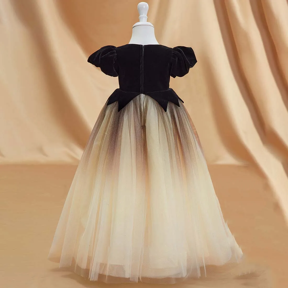 YZYmanualroom Tulle velluto Flower Girl Dress Ball-Gown/Princess Sweetheart Floor-lunghezza 2-15T