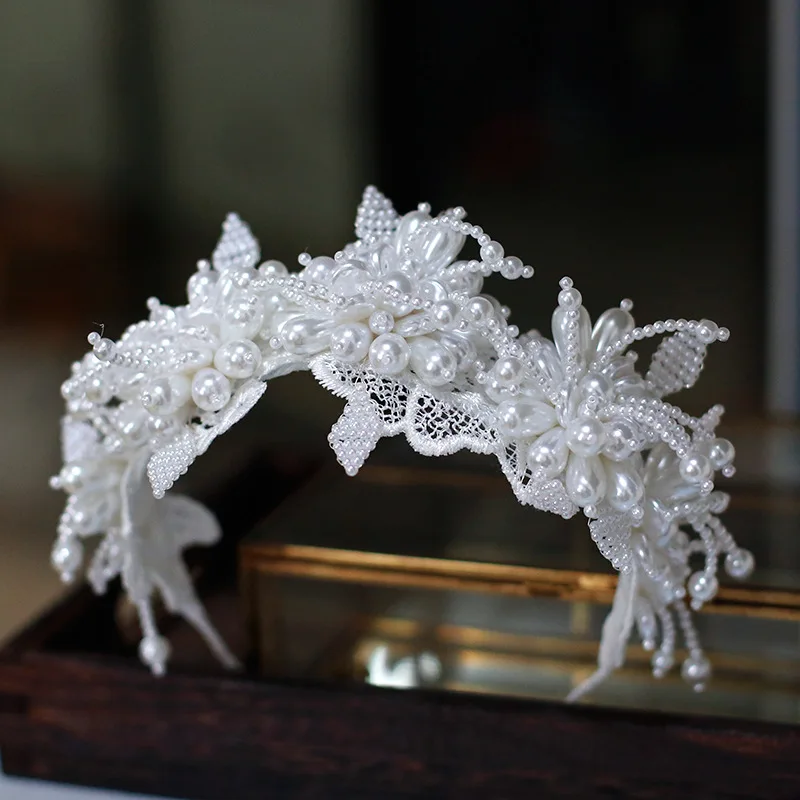 Xianmei bride handmade pearl hair accessories temperament versatile wedding accessories luxury