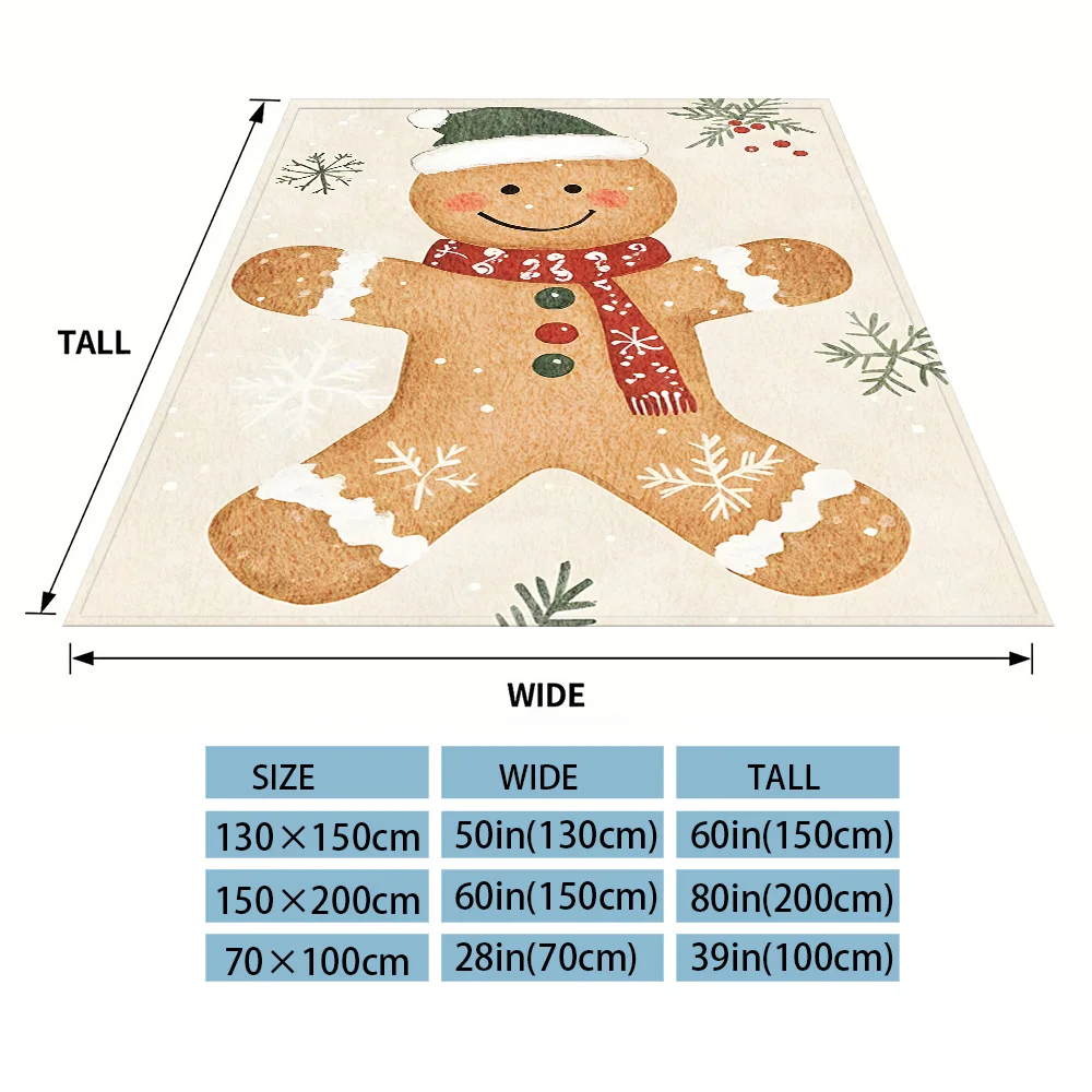 Gingerbread M-man Flannel Blanket, Ultra-Fine Fiber, All Season Luxurious Fluffy Blanket Suitable For Beds Or Sofas