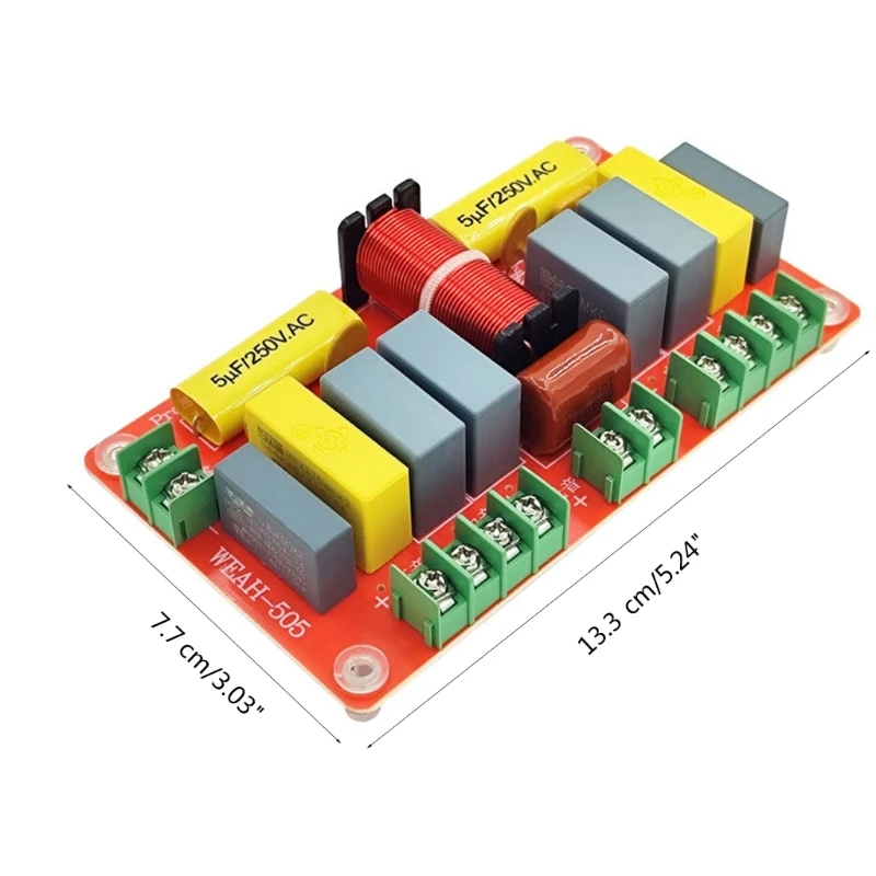 Speaker Frequency Divider Board Professional 5 Way Speaker Crossover Filter Frequency Divider 250W for DIY Speaker K1KF