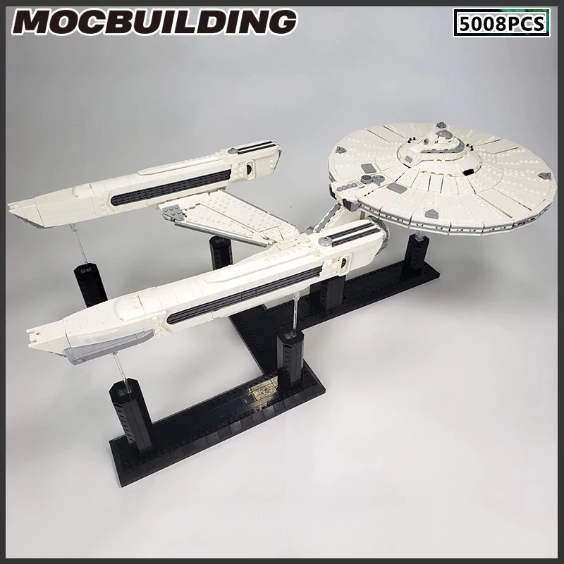 MOC Buidling Blocks Space Ship Enterprise UCCS Model Battleship DIY Bricks Assemble Toys Christmas Presents Birthday Gifts