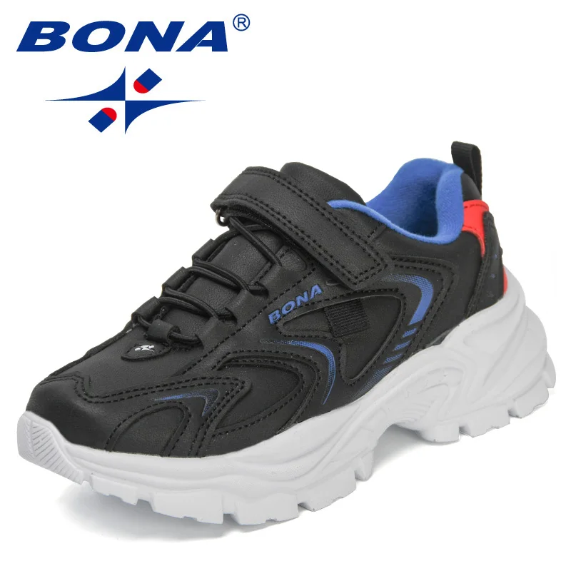 

BONABONA 2022 New Designers Sports Shoes Fashion Sneakers Boys Brand Tennis Kids Running Shoes Lightweight Casual Girls Footwear