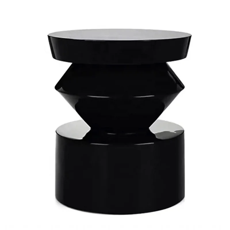 #Living Room Coffee Table Fiberglass Handcrafted Lacquer Finish Modern Scandinavian Design Dual Use Indoor Outdoor