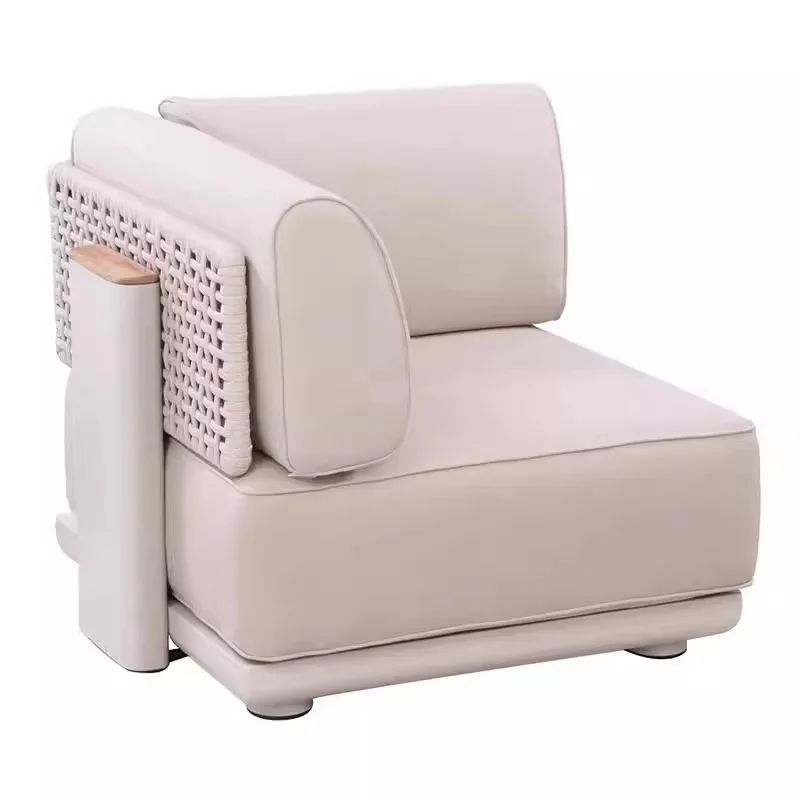 Combination rattan chair sofa single double dining table and chairs terrace recliner balcony chair y
