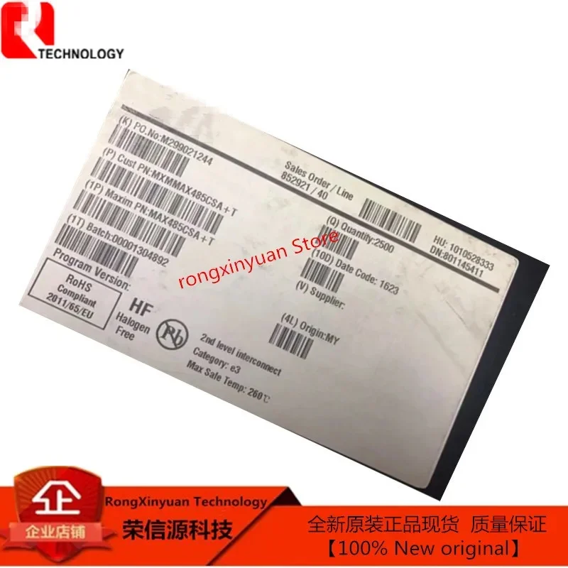 10Pcs/lot MAX485CSA+T MAX485CSA+ MAX485CSA SOP-8 MAX485 Low-Power, Slew-Rate-Limited RS-485/RS-422Transceivers 100% New original