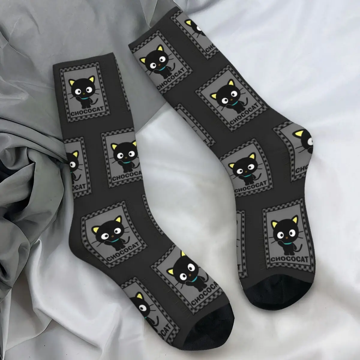 

Chococat Collages Socks Novelty Stockings Winter Anti Bacterial Women Men Socks Warm Soft Design Climbing Socks