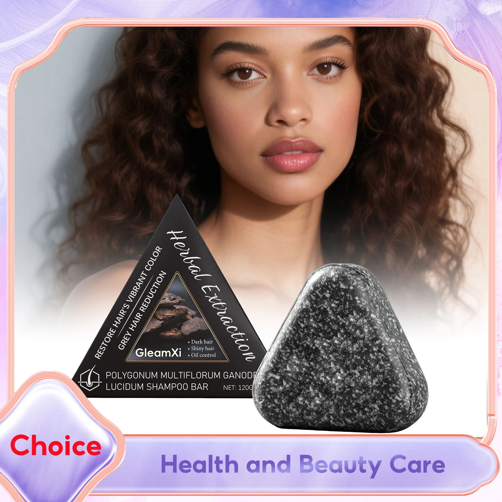 

Polygonum Multiflorum Black Hair Soap White Hairs Repair Fight Dandruff Strengthen Hair Root Oil Control Hair Dye Solid Shampoo