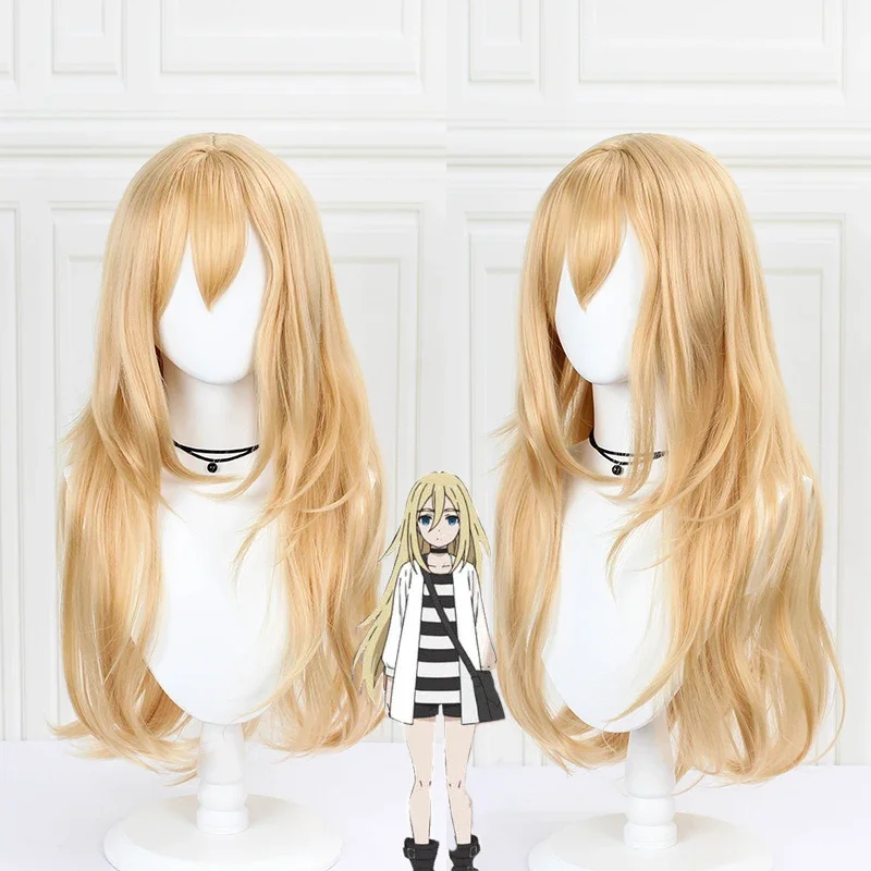 

New Arrival Angels of Death Ray Rachel Gardner Cosplay Wig for Women 80cm Long Straight Anime Costume Party Wig Hair Gold