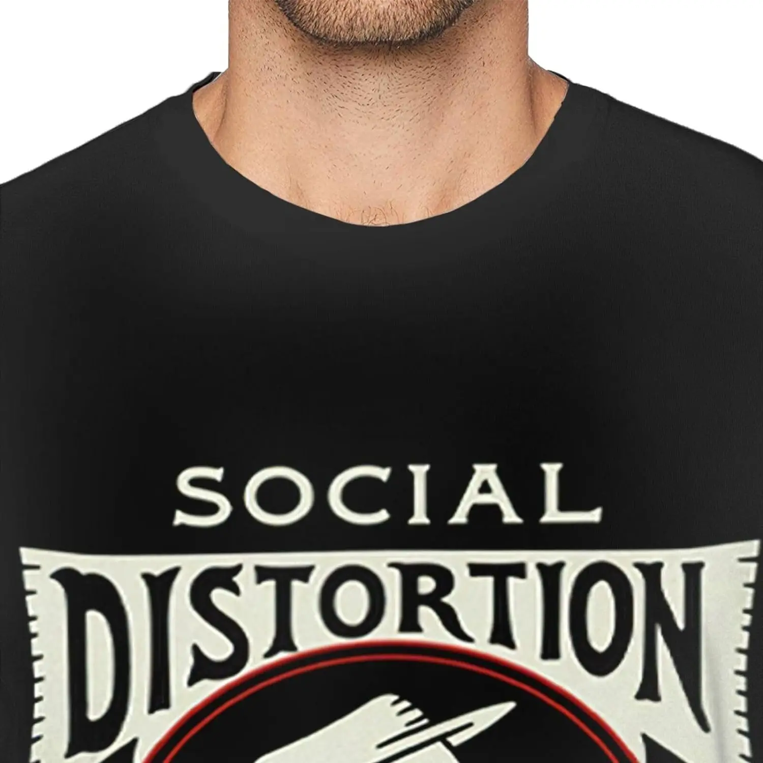 Men's T Shirt Cotton Tee Basic Short Sleeve Crewneck Shirt Tops Black