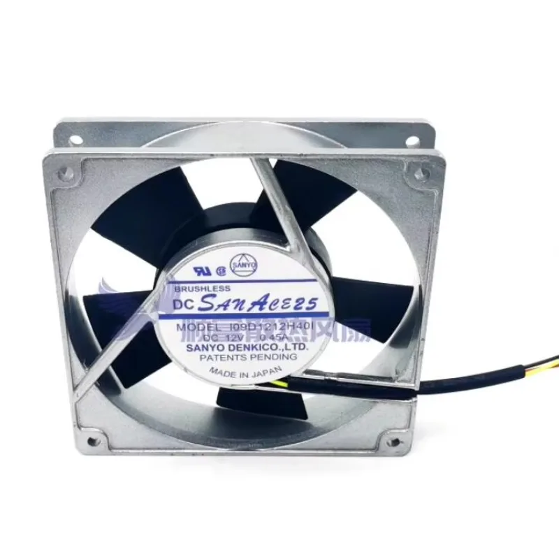 

Sanyo Denki 109D1212H401 DC 12V 0.45A 120x120x25mm 3-Wire Server Cooling Fan
