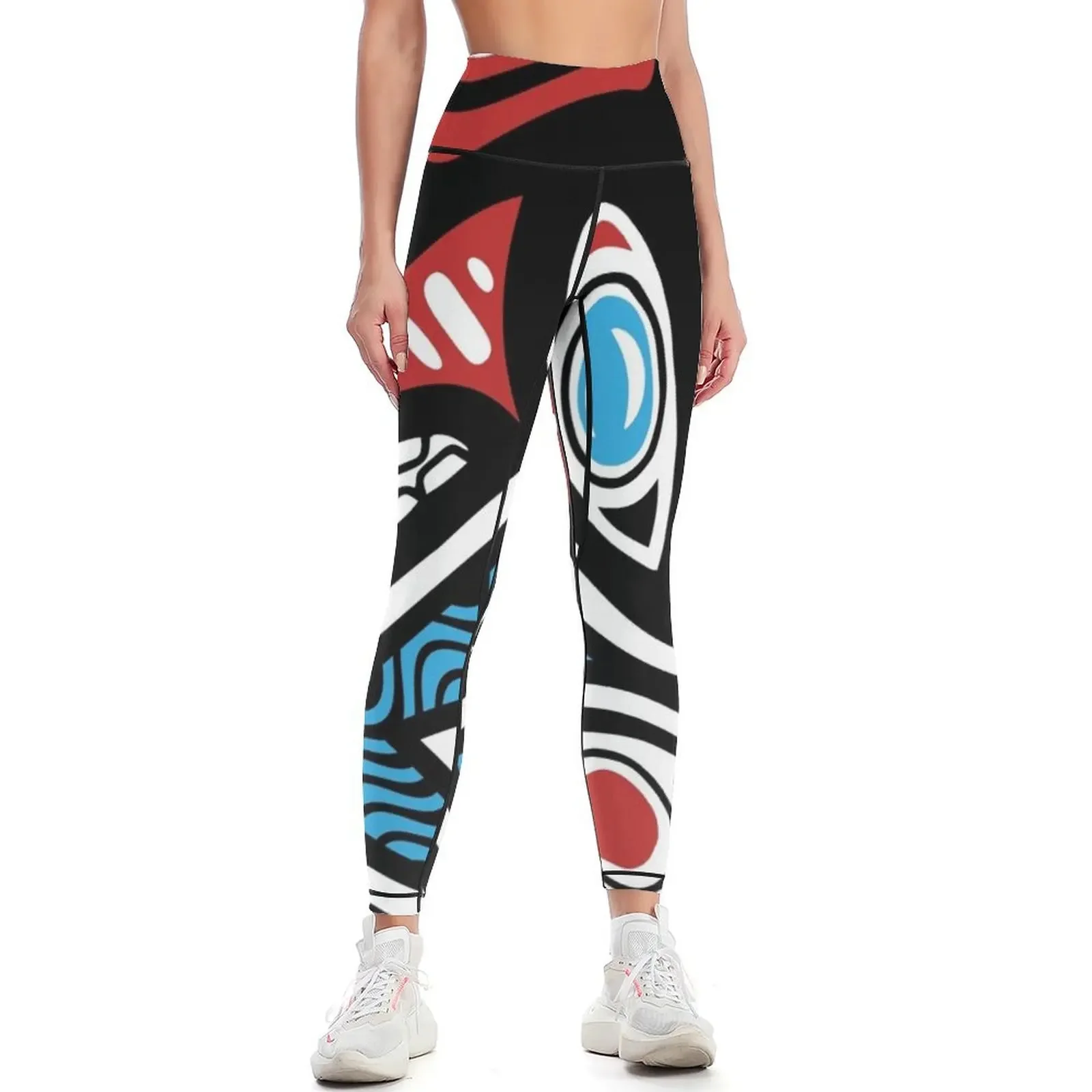 Orca Shamanic Animal Emblem Leggings sports for gym legings for fitness sports for fitness set gym Womens Leggings