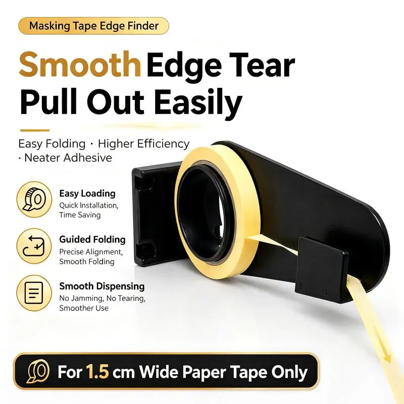 Automotive Paint Masking Tape Flanging Tool For Automotive Painting Scuff Spray Painting Masking Tape Folding Quick Dispenser