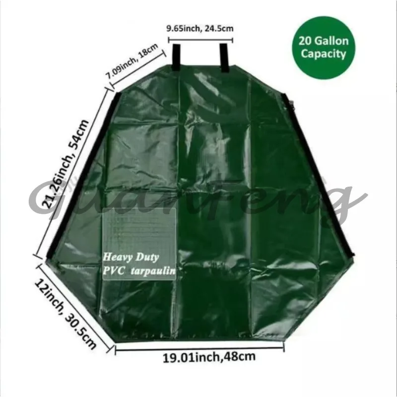 PVC tree watering bags, drip irrigation bags for garden irrigation