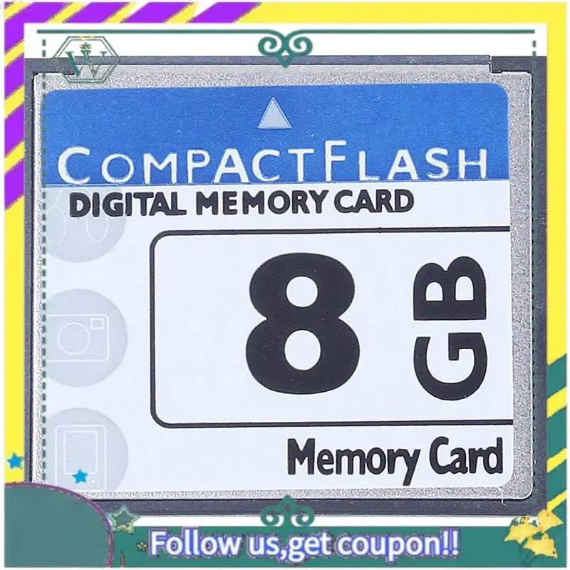 A28Q-6X Professional 8GB Compact Flash Memory Card(White&Blue)