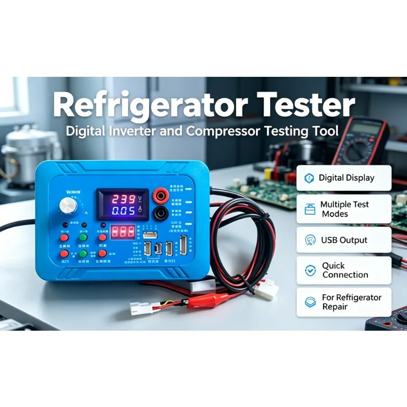 Universal Inverter Compressor Test Instrument For Refrigerator Air Conditioner Washing Machine Solenoid Valve Maintenance