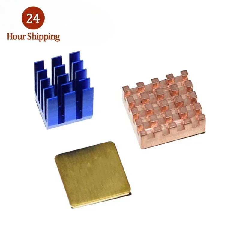 For Raspberry Pi 3 4 B Heatsink Copper Aluminum Heatsink Radiator Cooler Kit For Raspberry Pi 3B+ Plus 2 4 4B Heat Sink