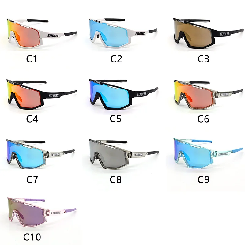 B Bliz Polarisierte MTB-Fahrrad-Sonnenbrille für Herren und Damen, Sport, modisch, UV400-Brille, Mountainbike, Rennrad, Reiten, Sonnenbrille, 3-Gläser – Detail 4