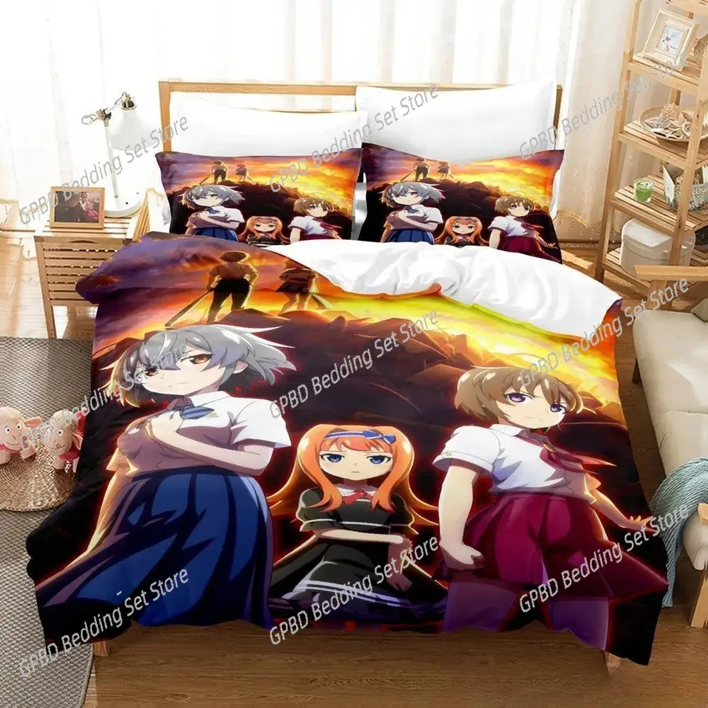 

3D Print Anime Higurashi when they cry Bedding Set Single Twin Full Queen King Size Bed Set Aldult Kid Bedroom Duvet cover Sets