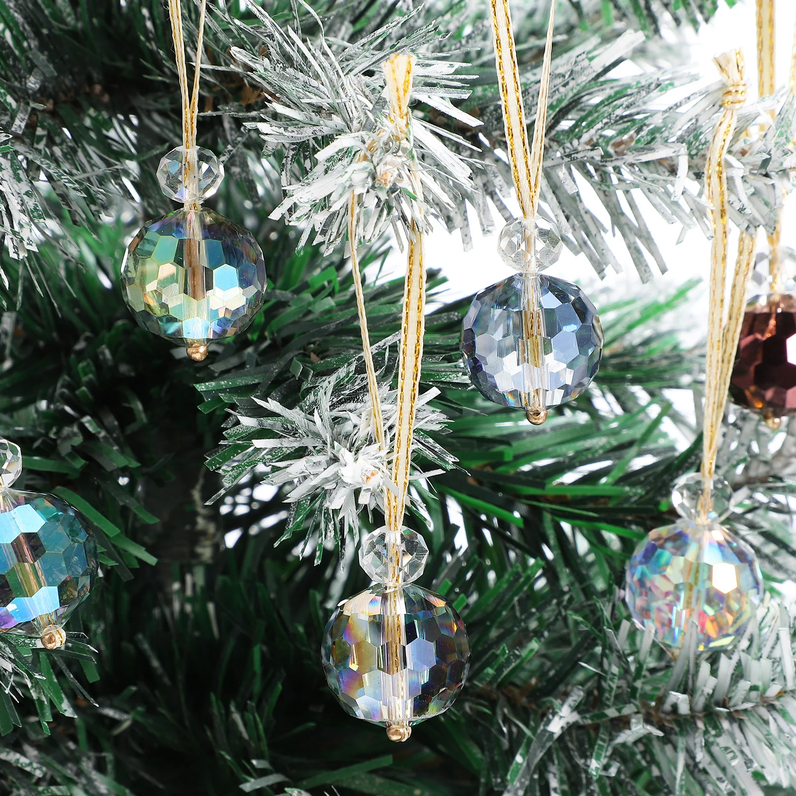 

1Set Hanging Crystal Balls Sun Catchers for Windows Indoor Decor Colorful Light Refraction Crystals for Home Ceiling Christmas