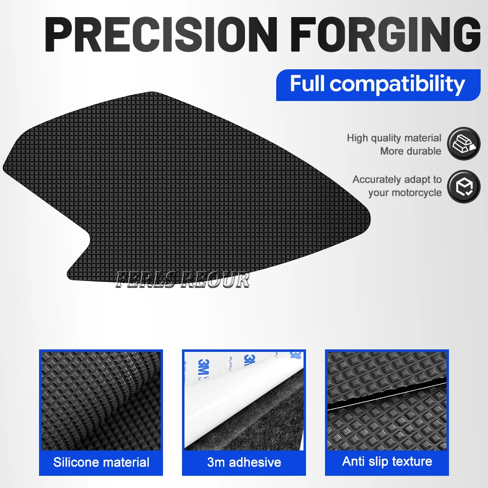Motorcycle Sticker For  BMW G310 GS 2018-2025 Soft Rubber Tank Pad Black Anti Slip Motorcycle Gas Fuel Tank Protector