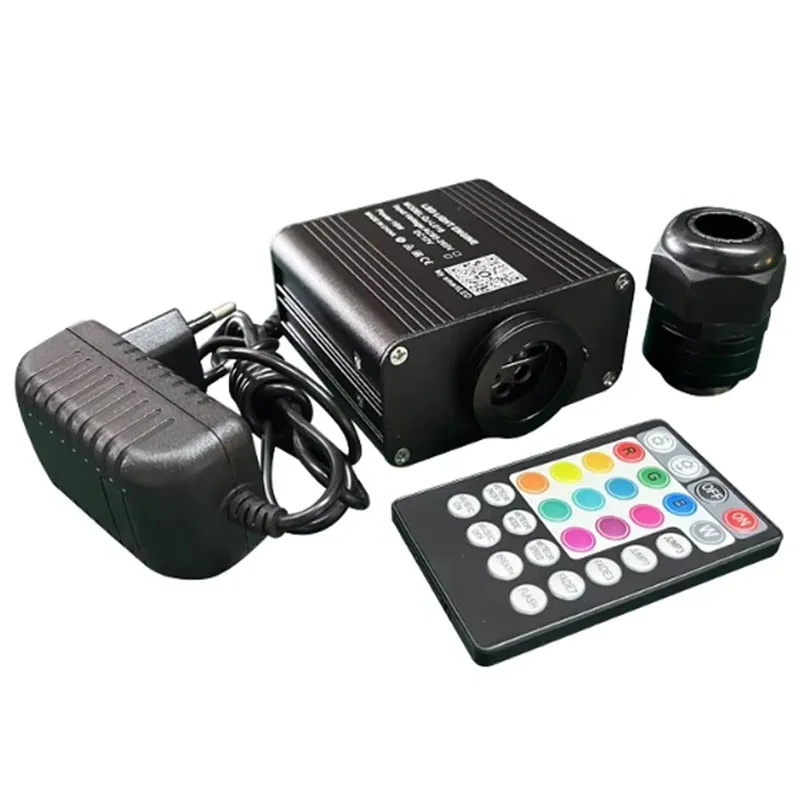 

16W RGBW Fiber Optic Light Engine Starlight LED IP33 Waterproof with App/Remote Control Lightweight for Car Roof Decoration