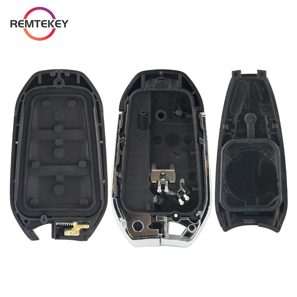 REMTEKEY-carcasa de llave de Control remoto inteligente con inserción de emergencia, hoja HU83 para Peugeot 308, 508, 3008, 5008, Citroen C4,