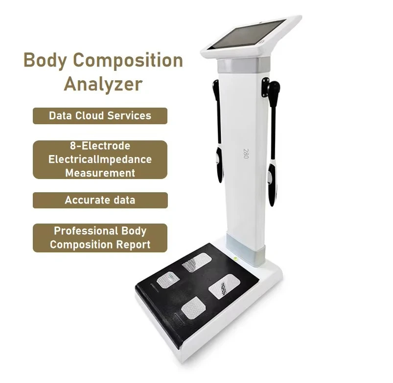 Portable Biological Impedance Body Composition Analyzer with Plastic Components for Fitness Studio and Home Use