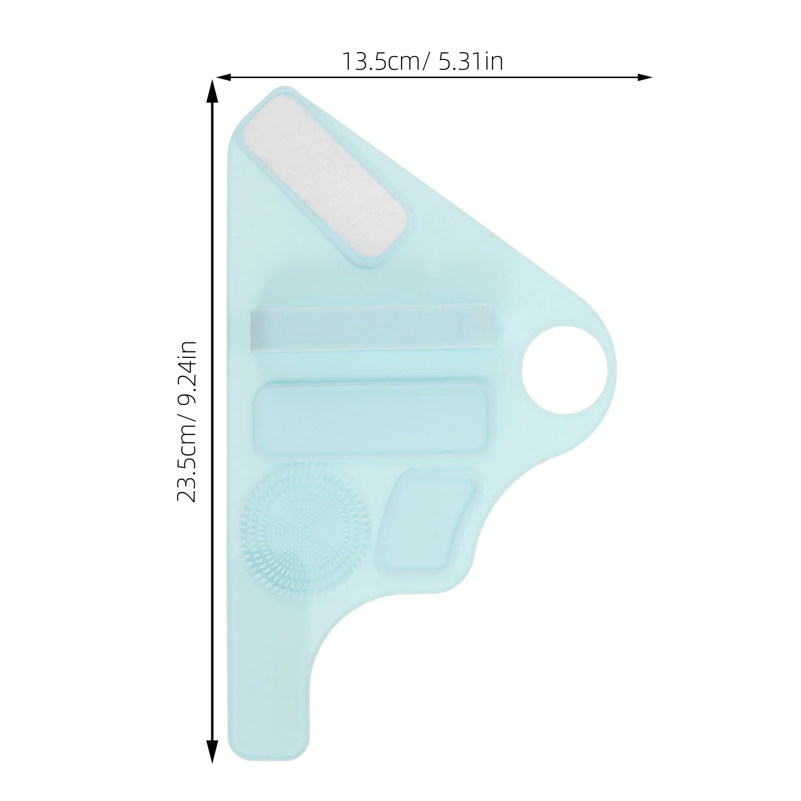 Cinghia da polso per trucco in silicone Superficie strutturata regolabile Accessori di bellezza portatili Tavolozza da polso Strumento di miscelazione riutilizzabile per