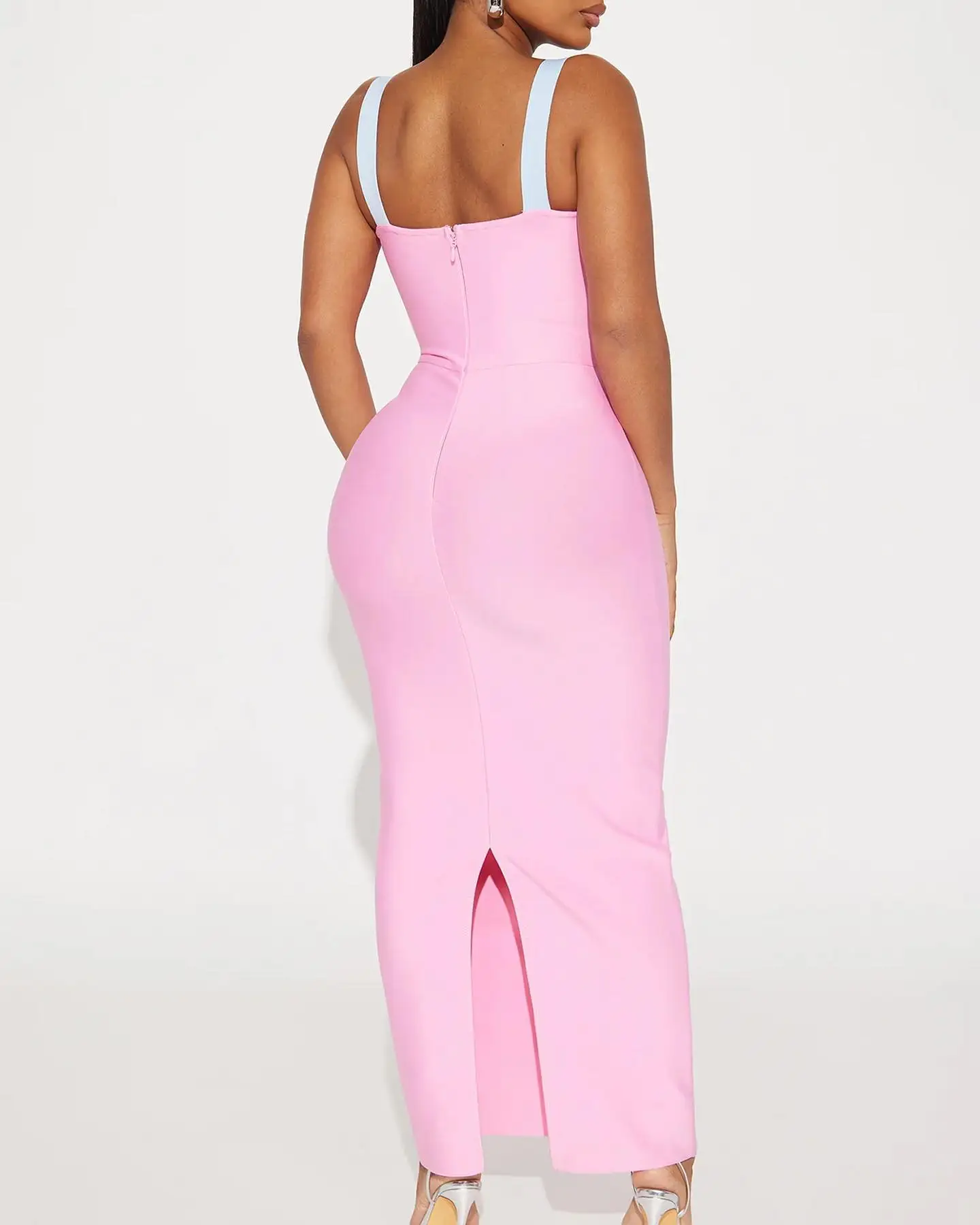 사용자 정의 섹시한 저지 스트레이트 스파게티 스트랩 이브닝 드레스 섬세한 민소매 연인 발목 길이 فساتين سهرة