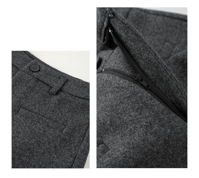 Heiße Mädchen-Shorts aus Wollmischung, elegante, hochtaillierte, schmale A-Linien-Shorts, stylisch, sexy, ultrakurz für Herbst und Winter – Detail 16