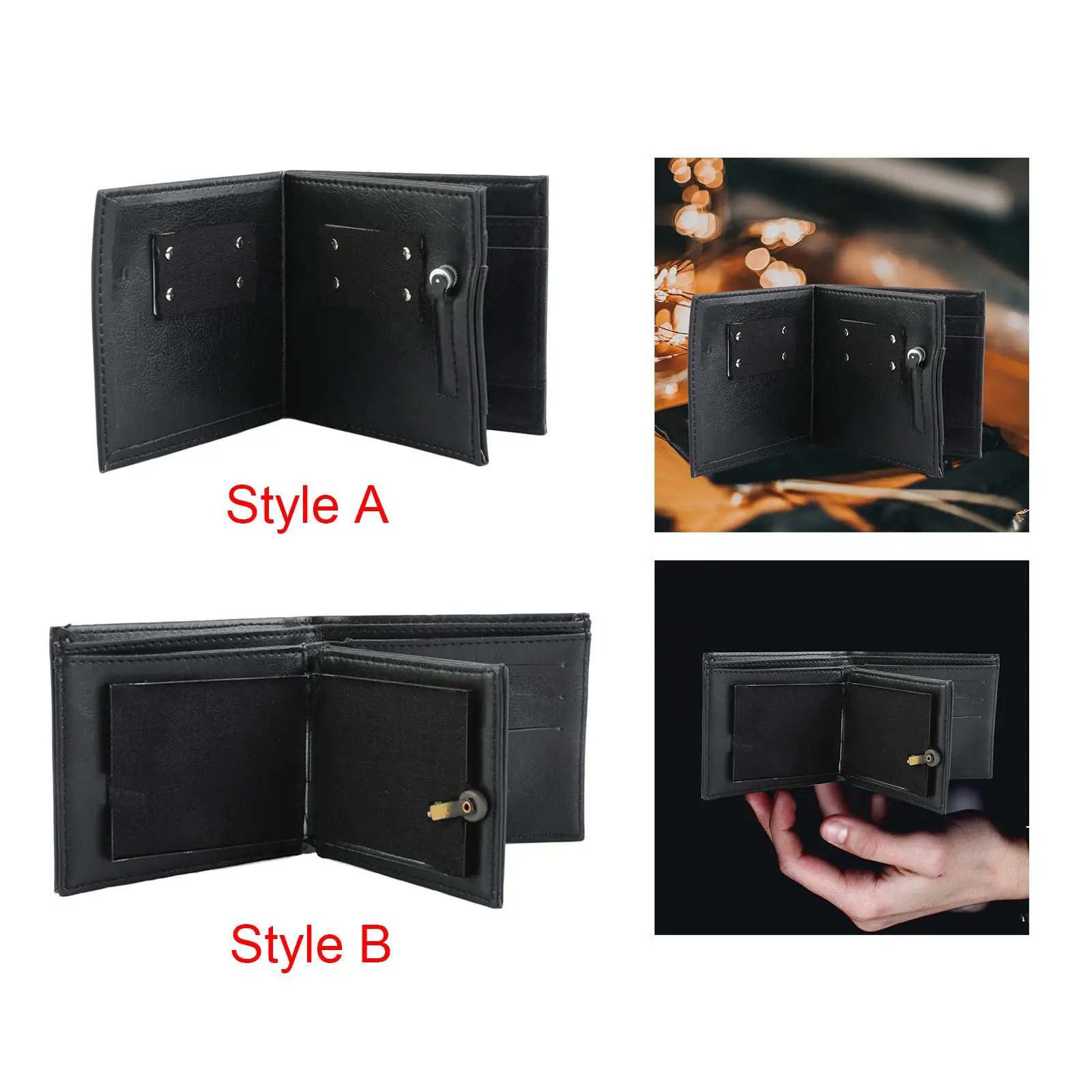 

Magician Show Wallet Novelty Toy Lightweight Magician Kits Upgraded Wallet Magician Stage Show Prop for Adults Magician Show