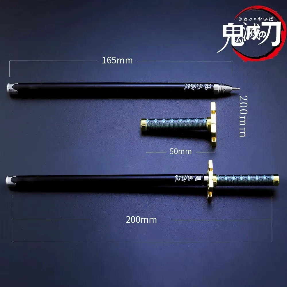 17 Styles japon Anime démon épée modèle Gel stylo 0.5mm noir recharge kimetsu no yaiba Cosplay accessoire Souvenir enfant étudiant cadeaux