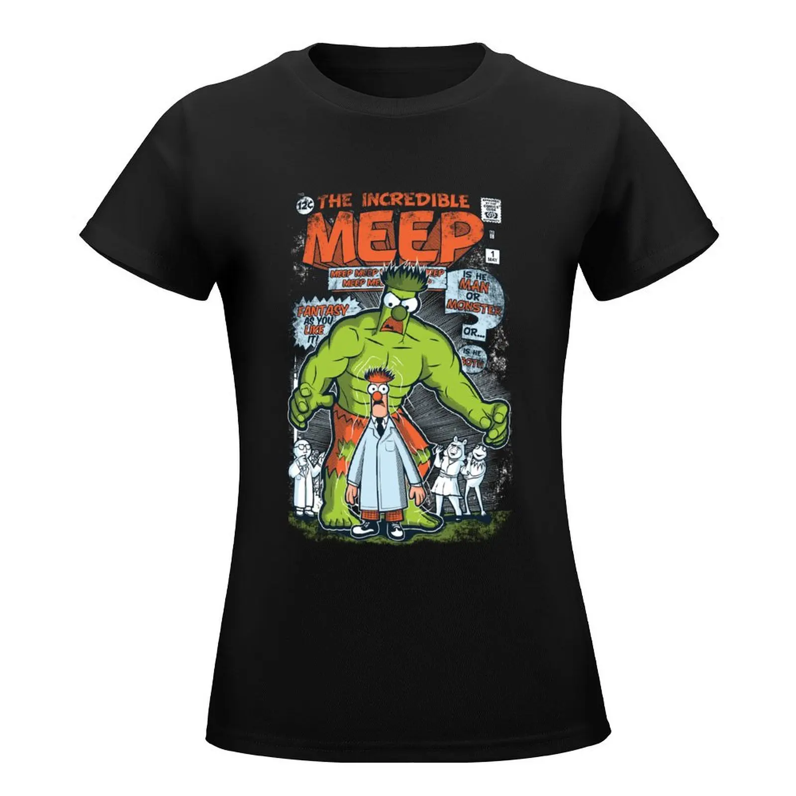 Incredible Meep T-Shirt aesthetic clothes cute clothes cute tops graphics Women's summer blouses 2024