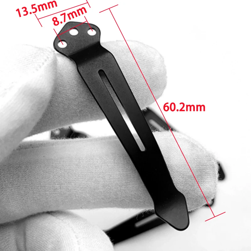 Clip de cuchillo de bolsillo trasero de mariposa 551 de aleación de titanio Tc4 de alta calidad Zt para cuchillo EM ZT0620 0630