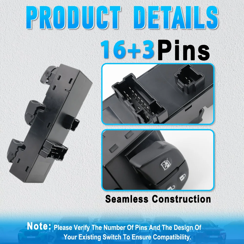 مفتاح التحكم الرئيسي في نافذة الطاقة لنيسان ألتيما الحدود ليف روج سينترا 2013 2014 2015 2016 2017 2018 25401-3TA5A #4