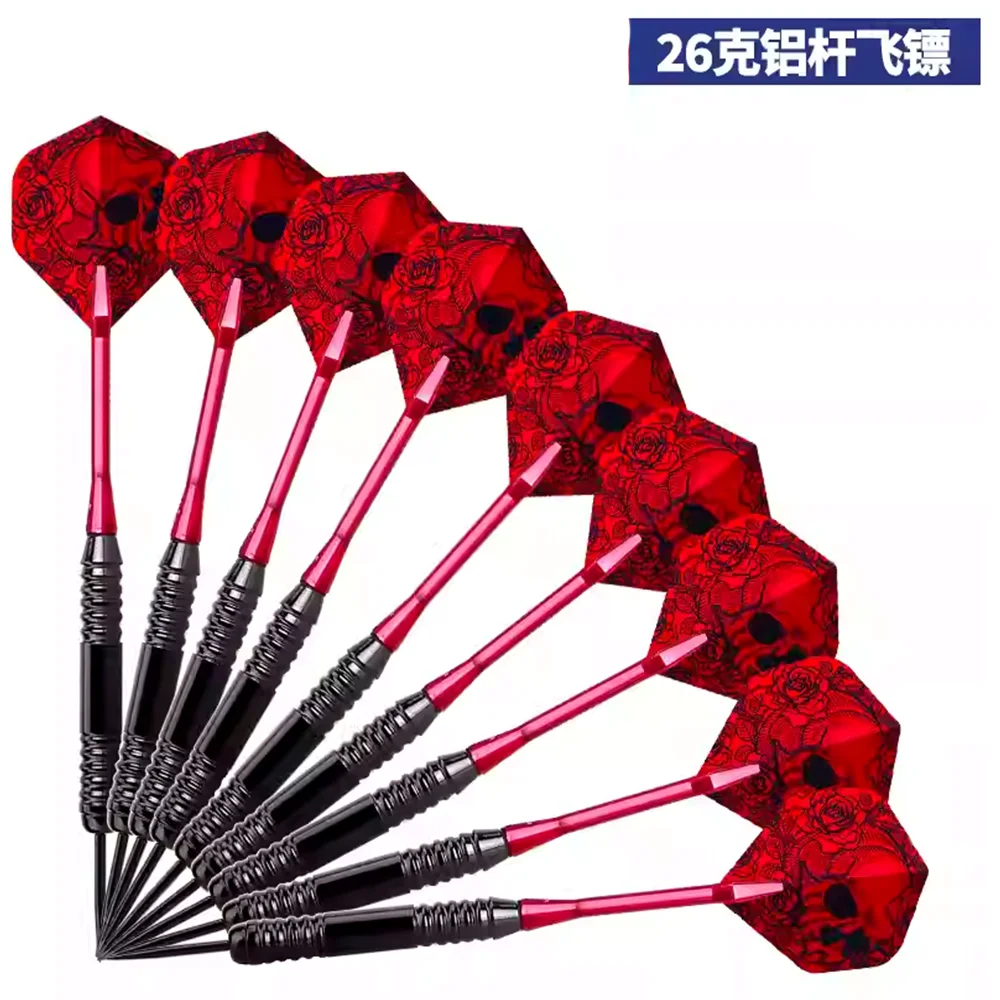 

3pcs Professional Competition Darts 26g Steel Needle Tip Darts Aluminum Shaft Nonslip Training Darts for Beginners