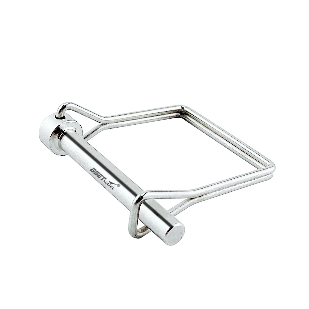 Square Shaft Locking Lock Pin, 316 Stainless Steel, Safety Coupler, Retainer Farm, Trailers, Wagons, Lawn, Garden, Auto,  Trai