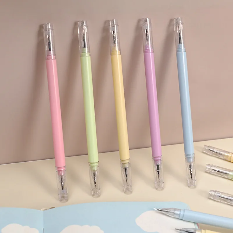 Double-Headed Glue Pen Precision Cutter Express Box Knife Paper Cutting Tool Craft Tools Journal Sticker Washi Tape Cutter