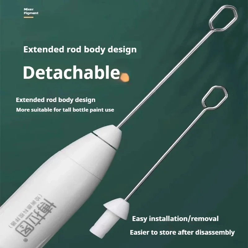 Portable Electric Paint Mixer 3 Speed USB Handheld Electric Gouache Pigment Stirrer Painting Drawing Mixer Tool DIY Mixing Color