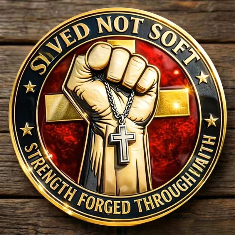 4cm Challenge Cion Souvenir Strength and Belief Themed Commemorative Coin Personal Memento Gifts