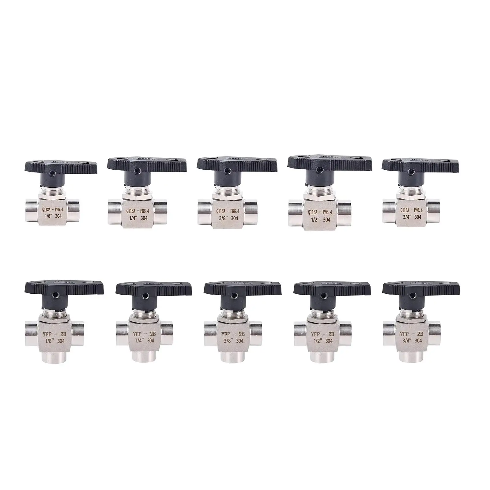 

304 Stainless Steel Water Shut Off Valve Leakproof Flow Control for Gas Oil Water Regulation