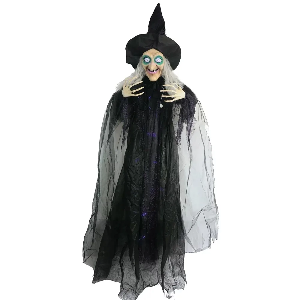 

Halloween Decoration Outdoor Free Shippng Hanging Witch Animated 72In Horror Halloween Masks Accessories Party Decorations Home