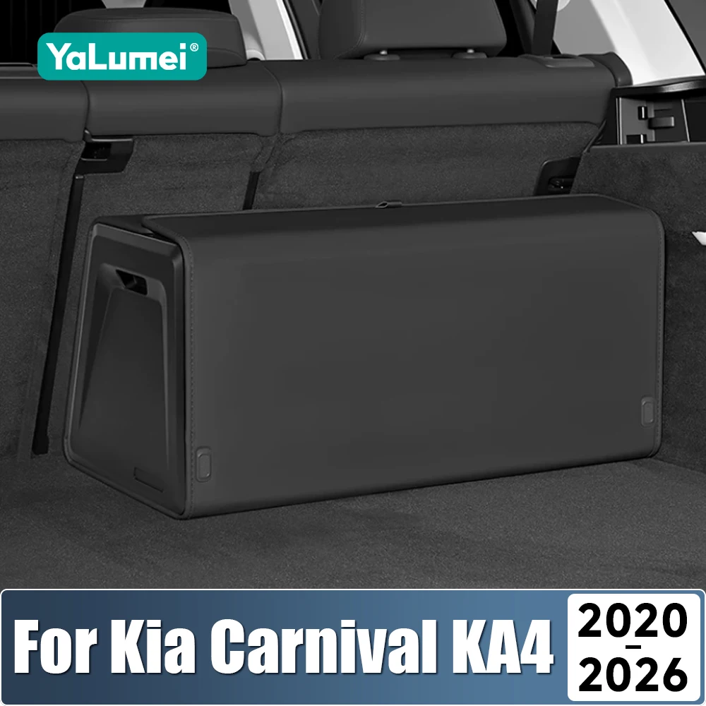 For Kia Carnival Sedona KA4 2020 2021 2022 2023 2024 2025 2026 Foldable Car Trunk Storage Box Organizer Tools Tidying Package