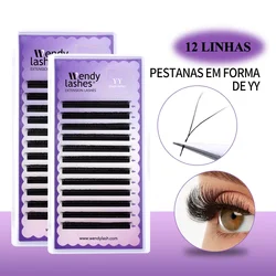 5/10/20 Pcs/Lot 3D/4D/5D W Shape Lashes Wholesale Premade Volume Fan Eyelash Extension Individual Lash Supplies Wendy Lashes